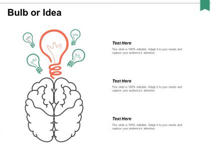 Bulb or idea knowledge ppt powerpoint presentation portfolio outfit
