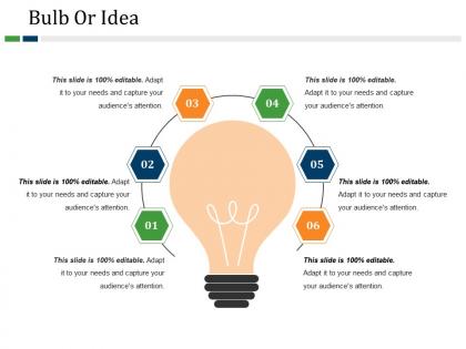 Bulb or idea powerpoint guide