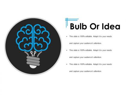 Bulb or idea powerpoint slide backgrounds template 1