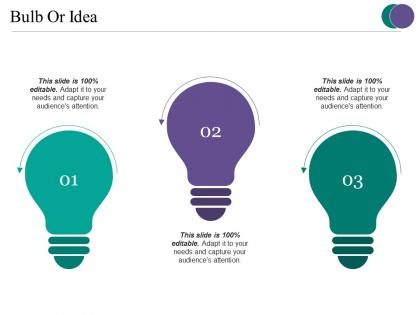 Bulb or idea powerpoint slide presentation tips