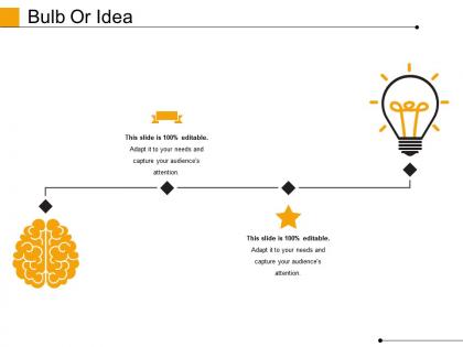 Bulb or idea powerpoint slide show