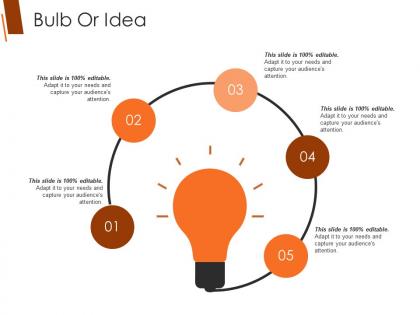 Bulb or idea ppt background graphics