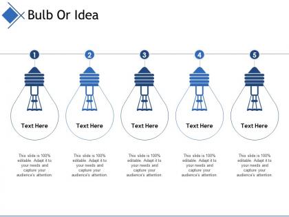 Bulb or idea ppt file master slide