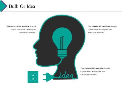 Bulb or idea ppt file outline