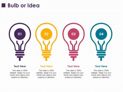 Bulb or idea ppt layouts ideas