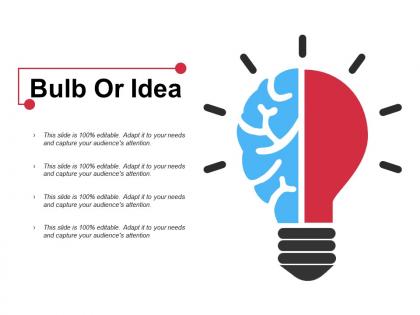 Bulb or idea ppt pictures guidelines