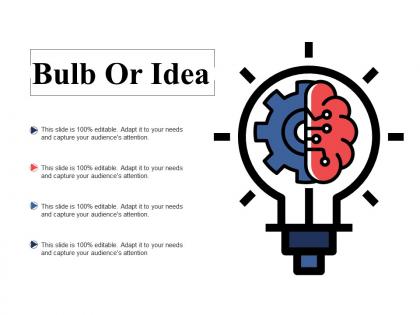 Bulb or idea technology ppt powerpoint presentation diagram lists
