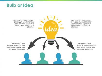 Bulb or idea technology ppt powerpoint presentation layouts clipart