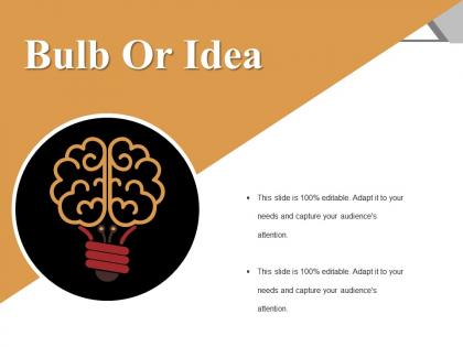 Bulb or idea template 3 template 3 powerpoint slide deck samples