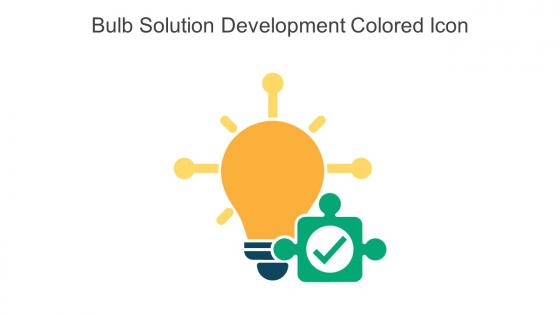 Bulb Solution Development Colored Icon In Powerpoint Pptx Png And Editable Eps Format