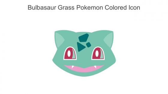 Bulbasaur Grass Pokemon Colored Icon In Powerpoint Pptx Png And Editable Eps Format