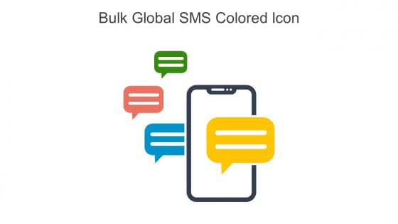 Bulk Global SMS Colored Icon In Powerpoint Pptx Png And Editable Eps Format