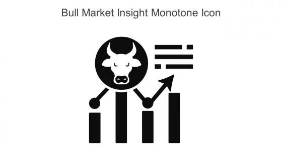 Bull Market Insight Monotone Icon In Powerpoint Pptx Png And Editable Eps Format