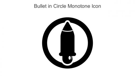 Bullet In Circle Monotone Icon In Powerpoint Pptx Png And Editable Eps Format