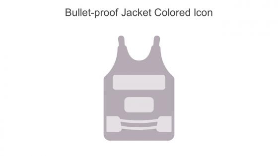 Bullet Proof Jacket Colored Icon In Powerpoint Pptx Png And Editable Eps Format