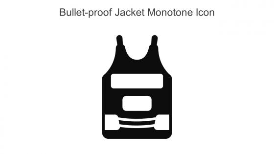 Bullet Proof Jacket Monotone Icon In Powerpoint Pptx Png And Editable Eps Format