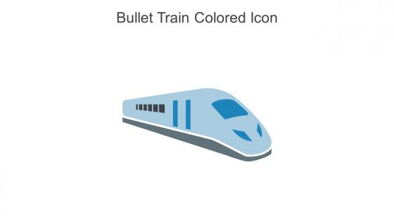 Bullet Train Colored Icon In Powerpoint Pptx Png And Editable Eps Format
