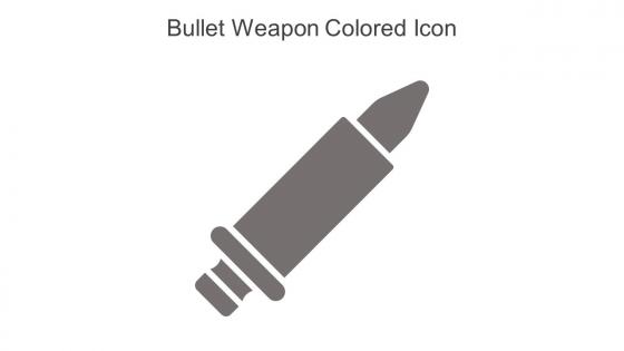 Bullet Weapon Colored Icon In Powerpoint Pptx Png And Editable Eps Format