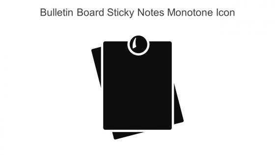 Bulletin Board Sticky Notes Monotone Icon In Powerpoint Pptx Png And Editable Eps Format