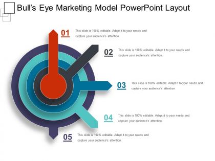 Bulls eye marketing model powerpoint layout