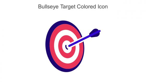 Bullseye Target Colored Icon In Powerpoint Pptx Png And Editable Eps Format