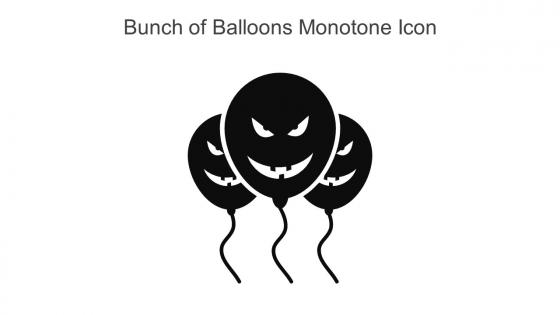 Bunch Of Balloons Monotone Icon In Powerpoint Pptx Png And Editable Eps Format