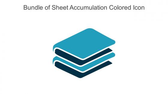 Bundle Of Sheet Accumulation Colored Icon In Powerpoint Pptx Png And Editable Eps Format