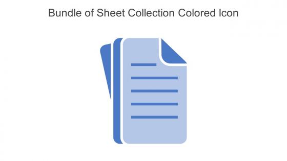 Bundle Of Sheet Collection Colored Icon In Powerpoint Pptx Png And Editable Eps Format