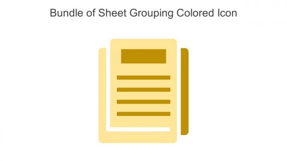 Bundle Of Sheet Grouping Colored Icon In Powerpoint Pptx Png And Editable Eps Format