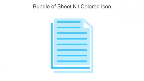 Bundle Of Sheet Kit Colored Icon In Powerpoint Pptx Png And Editable Eps Format