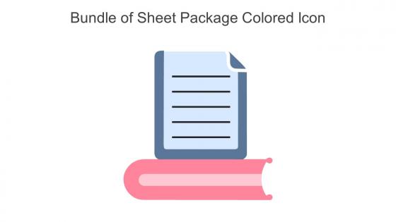 Bundle Of Sheet Package Colored Icon In Powerpoint Pptx Png And Editable Eps Format