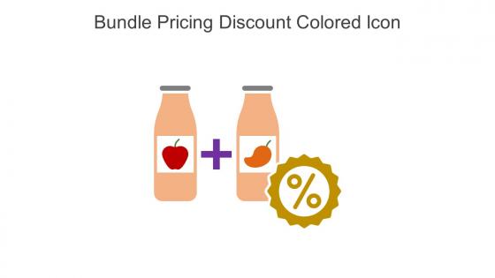 Bundle Pricing Discount Colored Icon In Powerpoint Pptx Png And Editable Eps Format