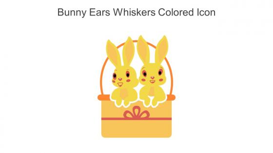 Bunny Ears Whiskers Colored Icon In Powerpoint Pptx Png And Editable Eps Format