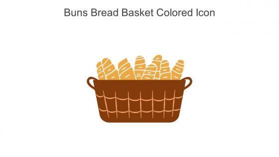 Buns Bread Basket Colored Icon In Powerpoint Pptx Png And Editable Eps Format