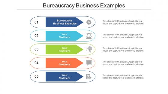 Bureaucracy business examples ppt powerpoint presentation ideas templates cpb