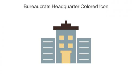 Bureaucrats Headquarter Colored Icon In Powerpoint Pptx Png And Editable Eps Format