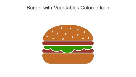 Burger With Vegetables Colored Icon In Powerpoint Pptx Png And Editable Eps Format