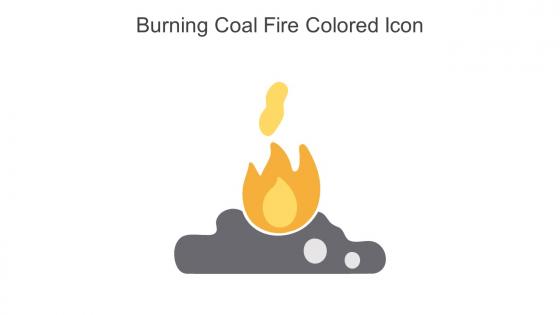 Burning Coal Fire Colored Icon In Powerpoint Pptx Png And Editable Eps Format