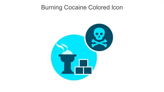Burning Cocaine Colored Icon In Powerpoint Pptx Png And Editable Eps Format