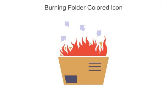 Burning Folder Colored Icon In Powerpoint Pptx Png And Editable Eps Format