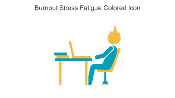 Burnout Stress Fatigue Colored Icon In Powerpoint Pptx Png And Editable Eps Format