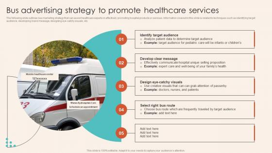 Bus Advertising Strategy To Promote Healthcare Introduction To Healthcare Marketing Strategy SS V