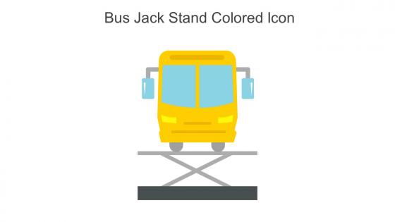 Bus Jack Stand Colored Icon In Powerpoint Pptx Png And Editable Eps Format
