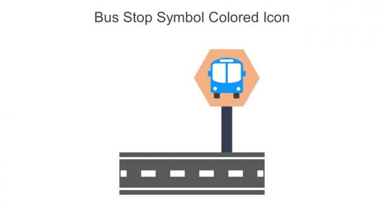 Bus Stop Symbol Colored Icon In Powerpoint Pptx Png And Editable Eps Format