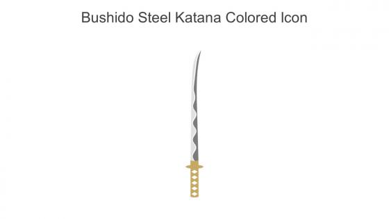 Bushido Steel Katana Colored Icon In Powerpoint Pptx Png And Editable Eps Format