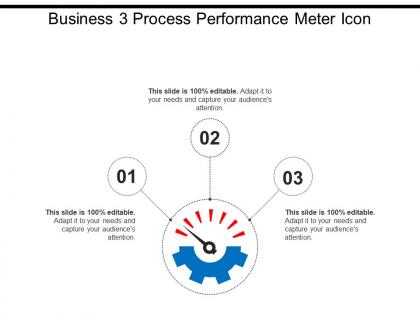 Business 3 process performance meter icon