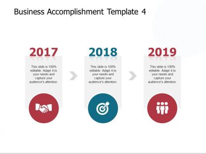 Business accomplishment template opportunity ppt presentation slides