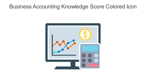 Business Accounting Knowledge Score Colored Icon In Powerpoint Pptx Png And Editable Eps Format