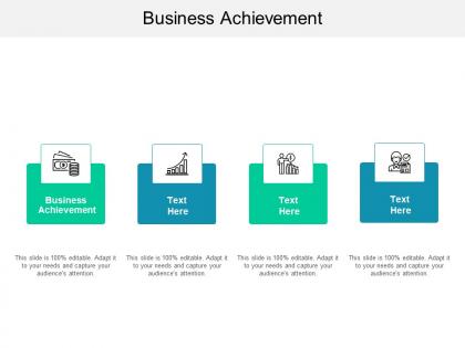 Business achievement ppt powerpoint presentation summary show cpb