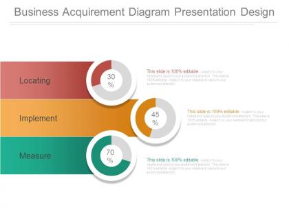 Business acquirement diagram presentation design